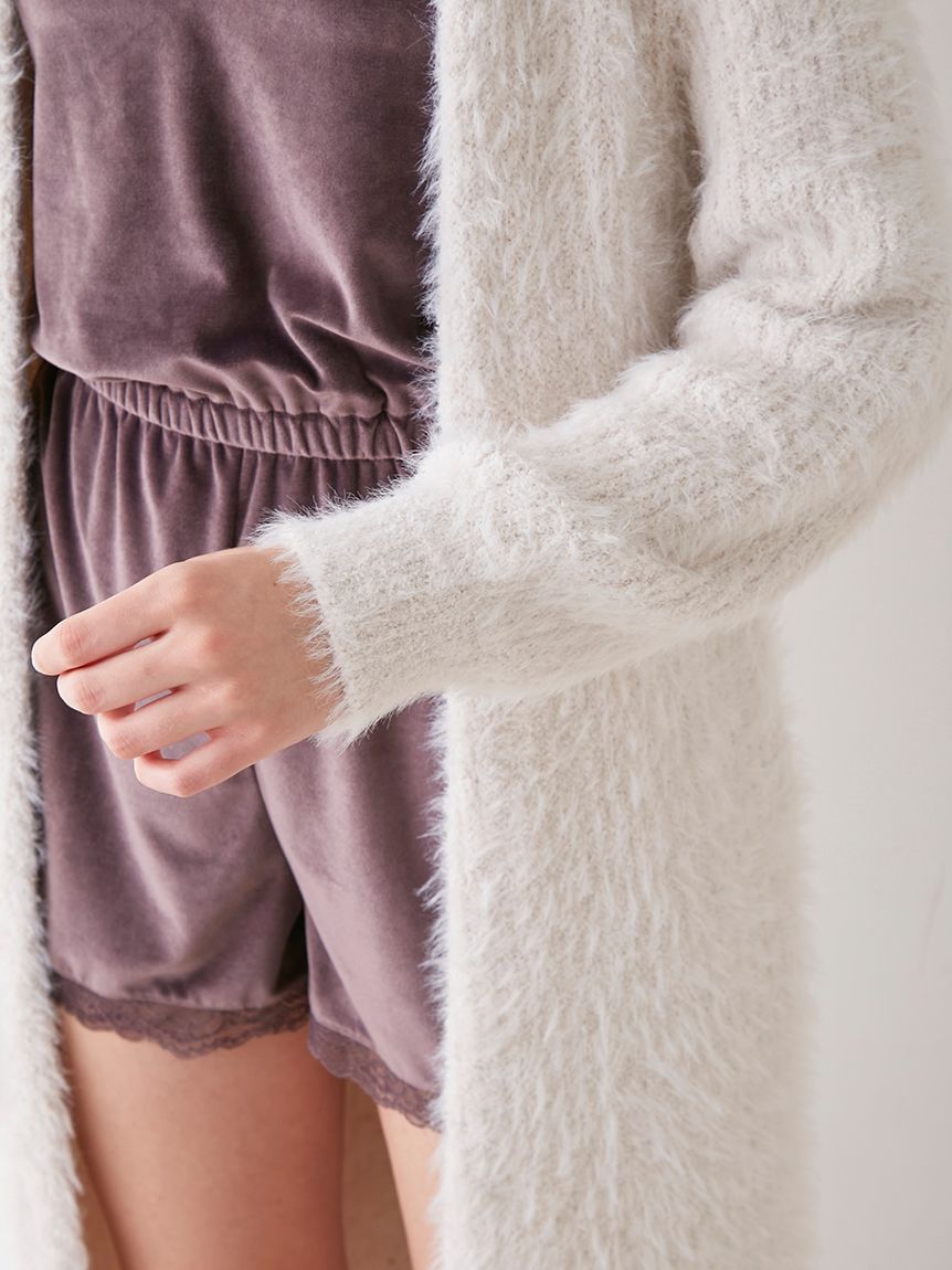 Feather Long Cardigan