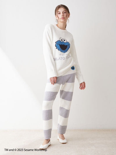 [SESAME STREET] Jacquard Pullover & Long Pants Loungewear Set gelato pique