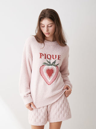 Strawberry JQD Pullover Top
