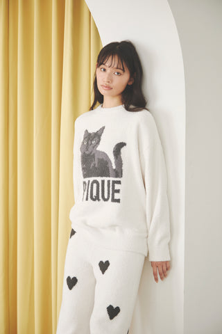 Cat&Dog Pullover Long Pants Set