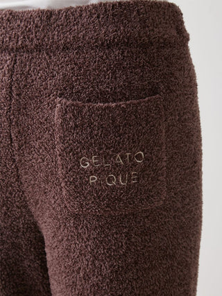 Powder Melange Bear Pullover & Long Pants Loungewear Set in brown, Women's Loungewear Set at Gelato Pique USA.