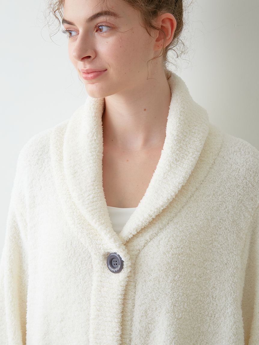 Panda Jacquard Shawl Cardigan