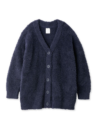 Fluffy & Warm Button Up Cardigan in Navy, Comfy and Luxury Women's Loungewear Cardigan at Gelato Pique USA