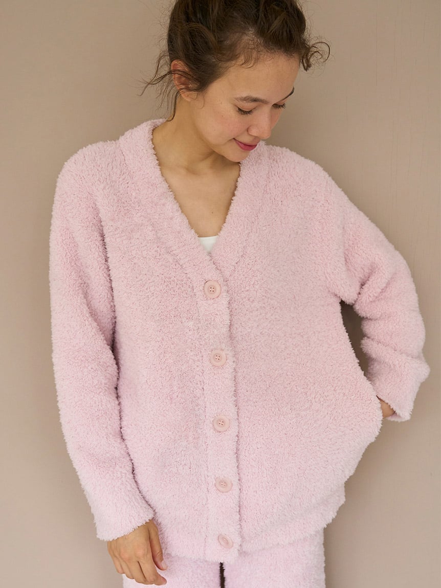 Fluffy Warm Button Up Cardigan