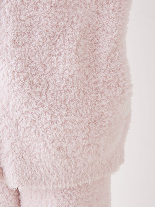 Fluffy & Warm Button Up Cardigan in Pink, Comfy and Luxury Women's Loungewear Cardigan at Gelato Pique USA