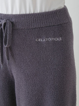Smoothy Logo Jacquard Drop Tee & Ribbed Shorts Loungewear Set in navy, Women's Loungewear Set at Gelato Pique USA.
