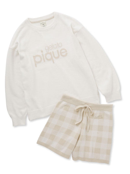 Logo Jacquard Pullover and Shorts Set