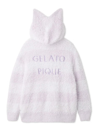 PIQUE MONSTER Zip up Hoodie in Lavander, Women's Loungewear Hoodies & Sweatshirts Zip-ups & Pullovers at Gelato Pique USA