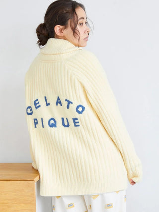 Souffle Butter-Themed Shawl Collar Cardigan in YELLOW, Comfy and Luxury Women's Loungewear Cardigan at Gelato Pique USA.