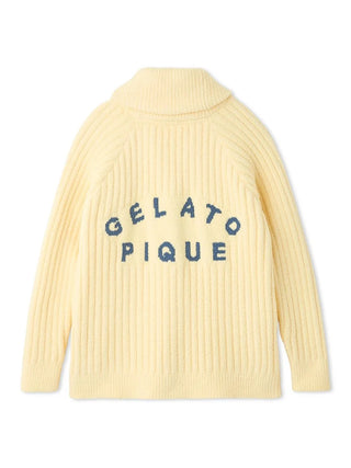 Souffle Butter-Themed Shawl Collar Cardigan in YELLOW, Comfy and Luxury Women's Loungewear Cardigan at Gelato Pique USA.