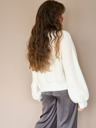 Bolero Cardigan in Off White, Comfy and Luxury Women's Loungewear Cardigan at Gelato Pique USA