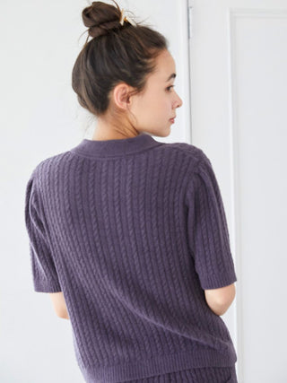 Smoothie Aran Knit Polo Shirt