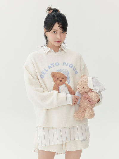 GOOD NIGHT BEAR Loungewear Set gelato pique