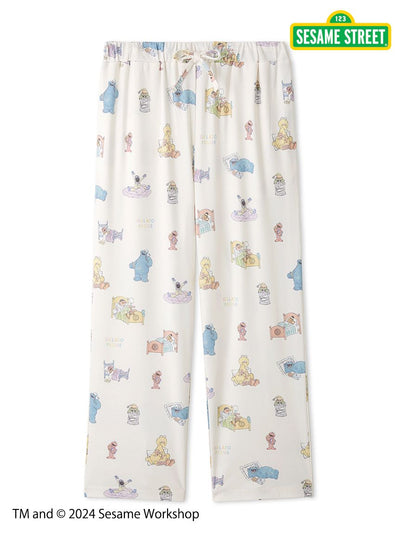 【SESAME STREET】MEN'S All-Over Print Long Pants gelato pique