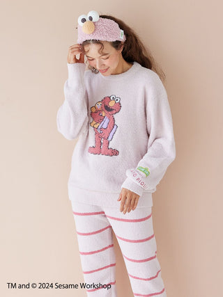 Sesame Street Motif Long Pullover Sweater and Lounge Pants Set in Pink, Women's Pullover Sweaters at Gelato Pique USA