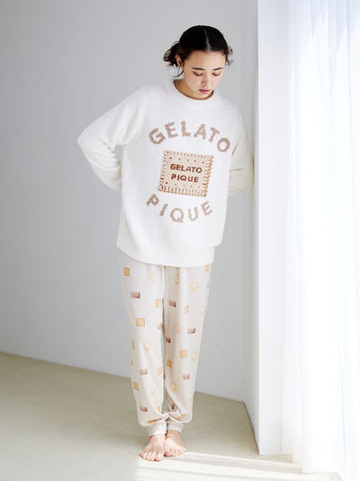 Powder Biscuit Jacquard Pullover Sweater gelato pique