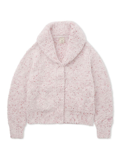Gelato Plush Shawl Collar Cardigan gelato pique
