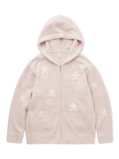 Powder Star Jacquard Zip Up Hoodie gelato pique