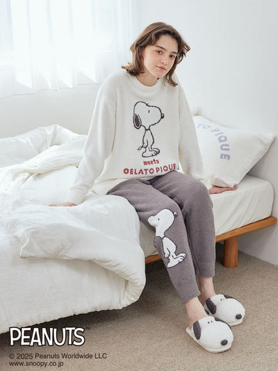 [PEANUTS] Baby Moco Jacquard Pullover & Pants Set gelato pique