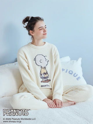 [PEANUTS] Baby Moco Jacquard Pullover & Pants Set