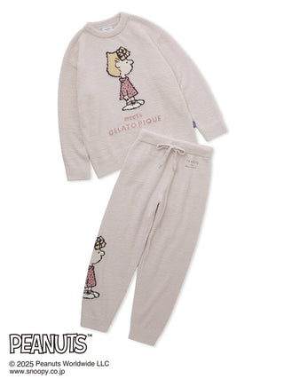 Peanuts Baby Moco Jacquard Pullover & Pants Set featuring character Sally, with gelato pique design and relaxed silhouette.