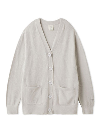 2025 Smoothie Cardigan in light gray, V-neck with front pockets, designed for easy layering and casual wear.