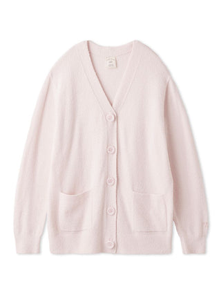 2025 Smoothie Cardigan in soft pink, featuring a V-neck, front pockets, and feminine buttons, ideal for layering.