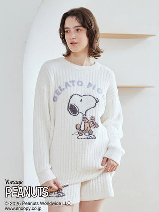 [PEANUTS] SNOOPY×BEAR Jacquard Pullover