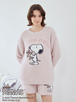 [PEANUTS] SNOOPY×BEAR Jacquard Pullover