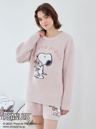 [PEANUTS] SNOOPY×BEAR Jacquard Pullover