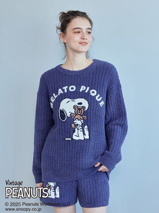 [PEANUTS] SNOOPY×BEAR Jacquard Pullover