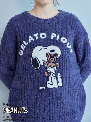 [PEANUTS] SNOOPY×BEAR Jacquard Pullover