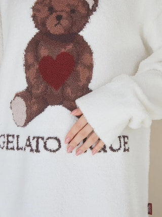 [Valentine] Babymoco  Heart Bear Pullover Sweater