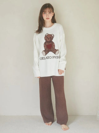 [Valentine] Babymoco  Heart Bear Pullover Sweater