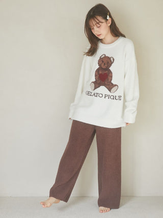 [Valentine] Babymoco  Heart Bear Pullover Sweater