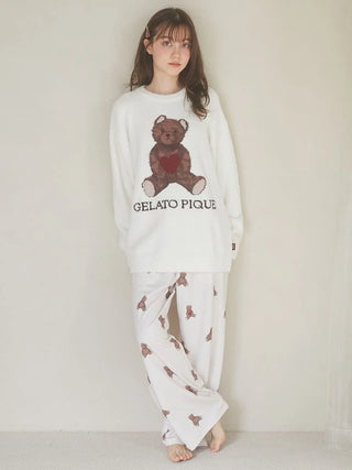 [Valentine] Babymoco  Heart Bear Pullover Sweater