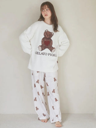 [Valentine] Babymoco  Heart Bear Pullover Sweater