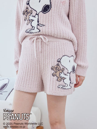 [PEANUTS] SNOOPY×BEAR Jacquard Pullover & Shorts Set