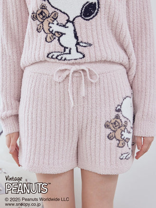 [PEANUTS] SNOOPY×BEAR Jacquard Pullover & Shorts Set