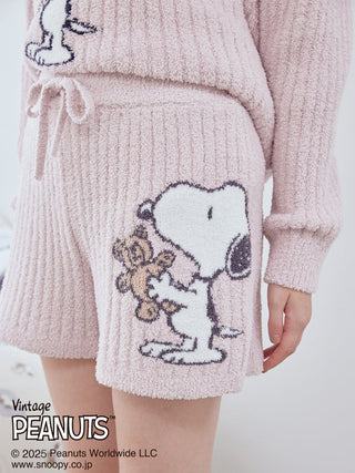 [PEANUTS] SNOOPY×BEAR Jacquard Pullover & Shorts Set