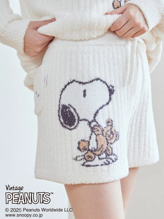 [PEANUTS] SNOOPY×BEAR Jacquard Pullover & Shorts Set