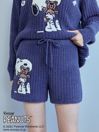 [PEANUTS] SNOOPY×BEAR Jacquard Pullover & Shorts Set