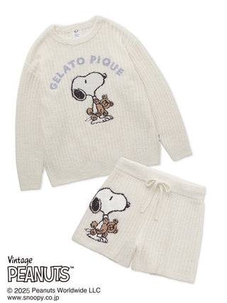 [PEANUTS] SNOOPY×BEAR Jacquard Pullover & Shorts Set