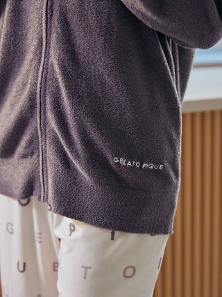 Smoothie Lite Hoodie Jacket by Gelato Pique USA, premium loungewear and sleepwear with logo embroidery, perfect for spring and summer.