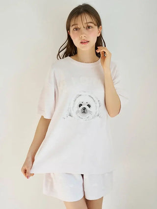 Women's Seal Jacquard Lounge Pullover & Shorts Set