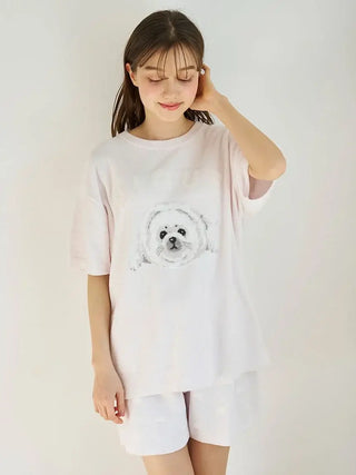 Women's Seal Jacquard Lounge Pullover & Shorts Set