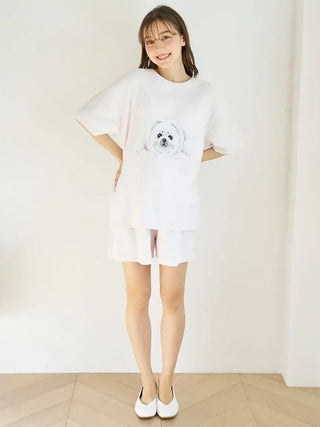 Women's Seal Jacquard Lounge Pullover & Shorts Set