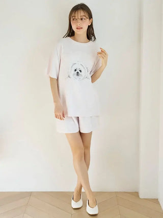 Women's Seal Jacquard Lounge Pullover & Shorts Set
