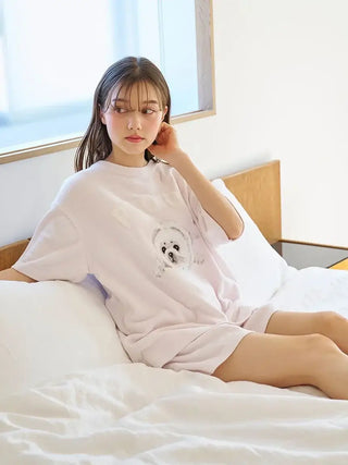 Women's Seal Jacquard Lounge Pullover & Shorts Set