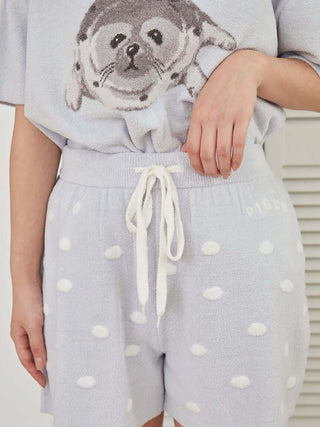 Women's Seal Jacquard Lounge Pullover & Shorts Set